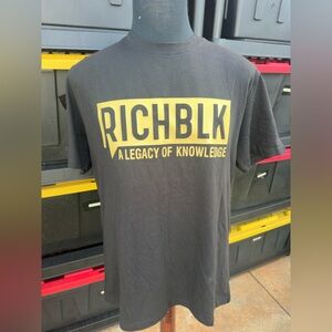 PreOwned Richblk T-Shirt Black/Yellow Men's 2XL